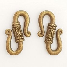 Crochet en Forme de S Bronze