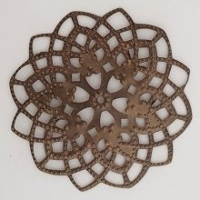 Breloque Fleur Métal N°101 Estampe Bronze
