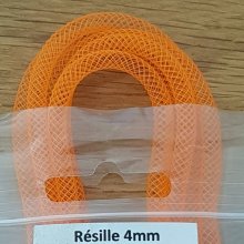 Résille Tubulaire Uni 04 mm Orange