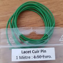 1 mètre Cordon rond cuir lisse Pin 1 mm