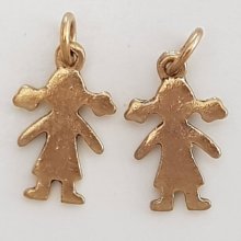 Breloque Enfant N°48 Fille Bronze