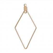 Apprêt losange Doré Support Boucle d'oreille N°01 x 10 pièces