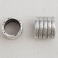 Perle passant tube Argent N°08