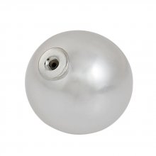 Perle 1 trou poussoir 10 mm Blanc