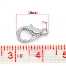 1 Fermoir Mousqueton 16 x 09 mm.