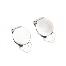 Supports Boucles d'oreilles Clips Plateau N°06 x 1 Paire