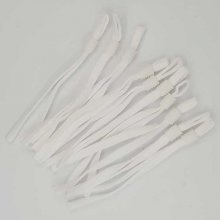 10 Bandes élastiques cordon Blanc avec Boucle Réglable attache pour Masque. N°02.