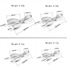 Bélière à pincer en Acier Inoxydable 3 x 15 mm Argent