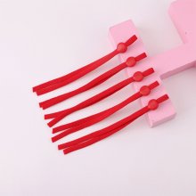 2 Bandes élastiques cordon Rouge avec Boucle Réglable attache pour Masque.