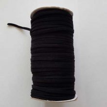 Élastique Polyester Nylon Plat 4 mm noir x 100 mètres