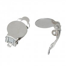 Supports Boucles d'oreilles Clips Plateau N°04 x 1 Paire