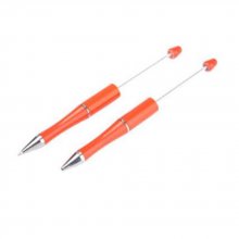 Stylo à décorer pour perles Orange à customiser x 1 pièce