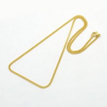 Collier N°14 en acier inoxydable 50 cm Doré