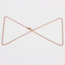 Collier N°15 en acier inoxydable 45 cm Doré Rosé