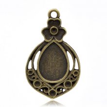 Support Cabochon Goutte N°02 Bronze