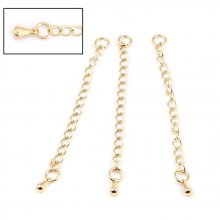 Chaîne d'Extension Pour Collier Bracelet en Cuivre Plaqué OR