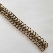 20 cm chaîne maille forme 8 reliée couleur Bronze