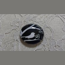 cabochon rond en verre 10mm oiseaux 021 