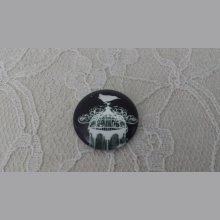 cabochon rond en verre 10mm oiseaux 011 