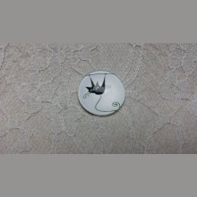 cabochon rond en verre 25mm chat 011 