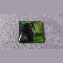 cabochon carré en verre 30mm 023 