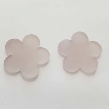 Fleur pvc 26 mm Blanc Opaline