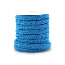 Corde polyester Regaliz 4 x 7 mm Turquoise