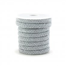 Corde polyester Regaliz 8 x 10 mm Gris