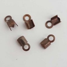 2 Embouts à coller Serres Cordons 4 x 4 mm N°02