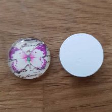 cabochon rond en verre 18mm divers 019