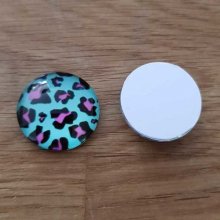 cabochon rond en verre 18mm divers 026