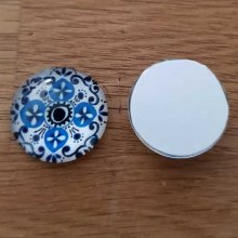 cabochon rond en verre 20mm divers 022