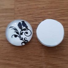 cabochon rond en verre 20mm divers 027