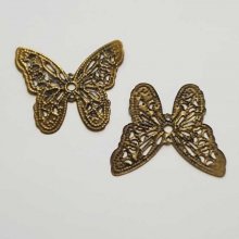Breloque papillon N°29 Bronze 32 x 27 mm