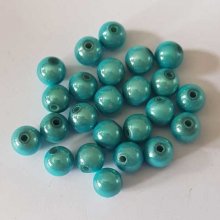 Perle Magique Ronde 08 mm Turquoise x 15