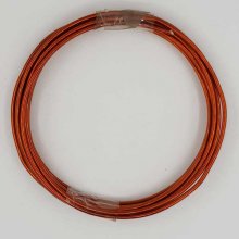 Bobine de 2.5 mètres fil aluminium rond 2 mm Bordeaux Orangé