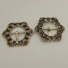 Boucle de ceinture Argent en Zamac N°05