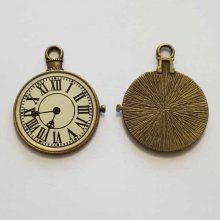 Breloque Mécanisme Horloge N°18 Bronze