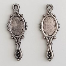 Breloque Miroir à main Argent