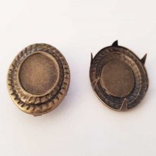 Clous rivet à griffes 31 x 23 mm Bronze x 2 pièces