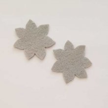 Jolie petite fleur en Feutrine 36 mm N°09-07 x 2 pièces