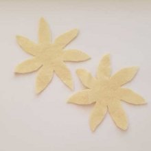 Jolie petite fleur en Feutrine 80 mm N°07-01 x 2 pièces