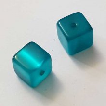 Perle Cube Polaris Brillant 10 mm Vert 02