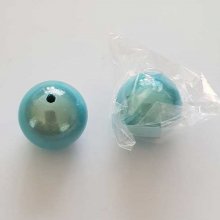 Perle Magique Ronde Turquoise 25 mm