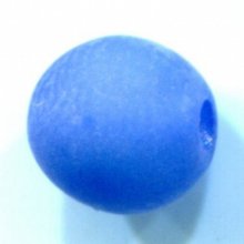 Perle Polaris Mat Ronde 16 mm Sapphire 01 x 1 Pièce