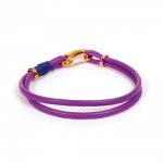 Bracelet Européen Double Uni Violet