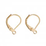 Support Boucle d'oreille Dormeuse N°16 Plaqué Or 14K