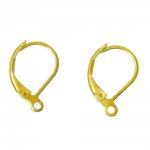 Support Boucle d'oreille Dormeuse N°17 Plaqué Or 18K