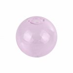 1 Boule en verre ronde de 16mm Rose à remplir