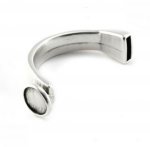 Demi Bracelet en Zamak 12 mm x 03 mm